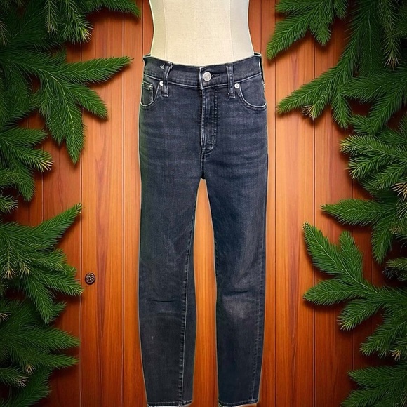 J. Crew ‘9” High-Rise Toothpick Jean’ in “Charcoal Wash” Size 27 ASO Meghan M - Picture 3 of 16